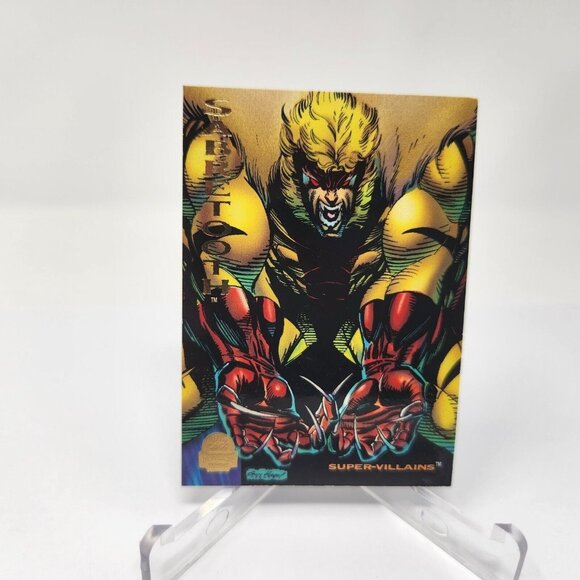 1994 Marvel Universe Sabretooth #115 Super Villains, Fleer (a91) - Picture 1 of 2